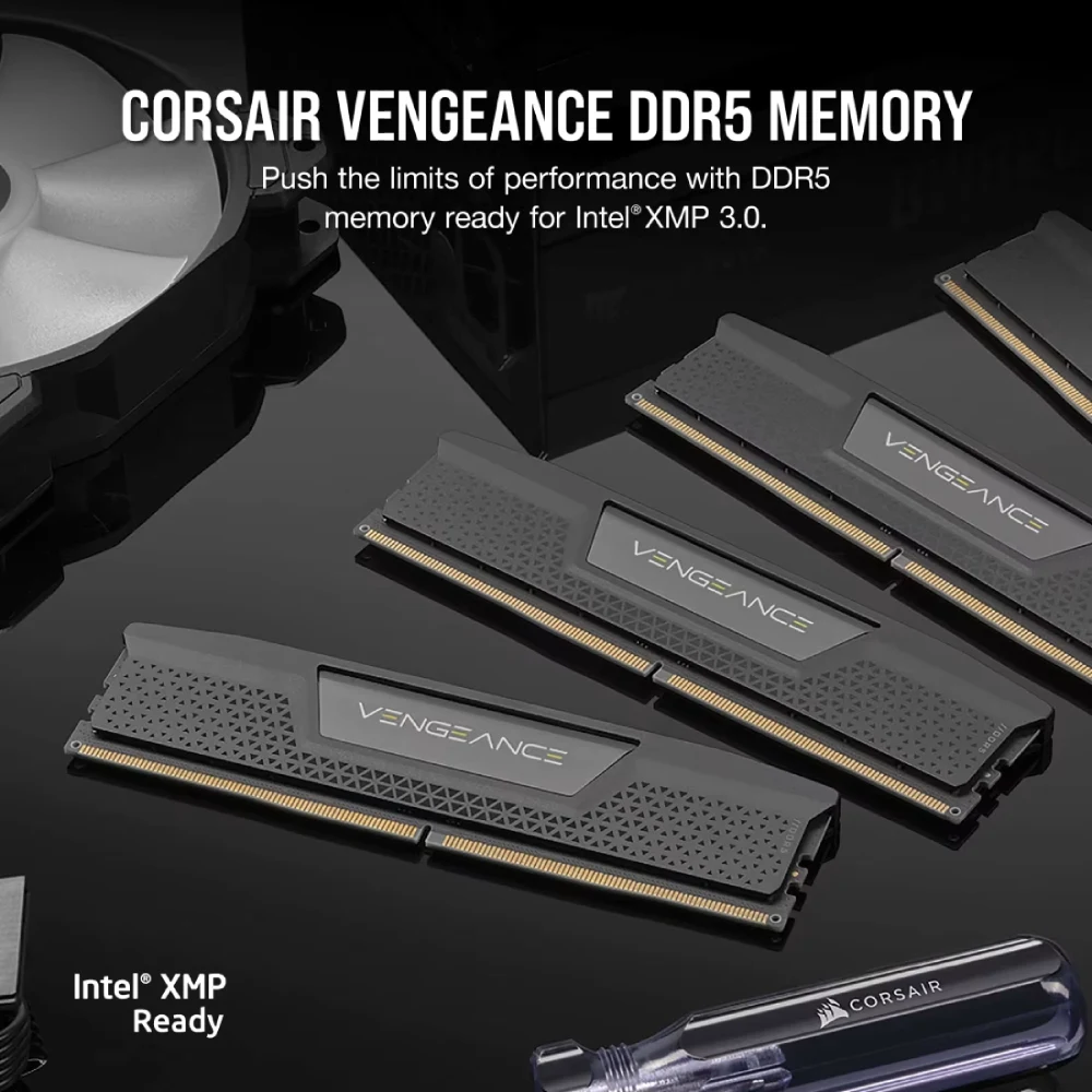 Corsair Desktop Ram 64GB(32x2) DDR5 6000MHz Vengeance view 6